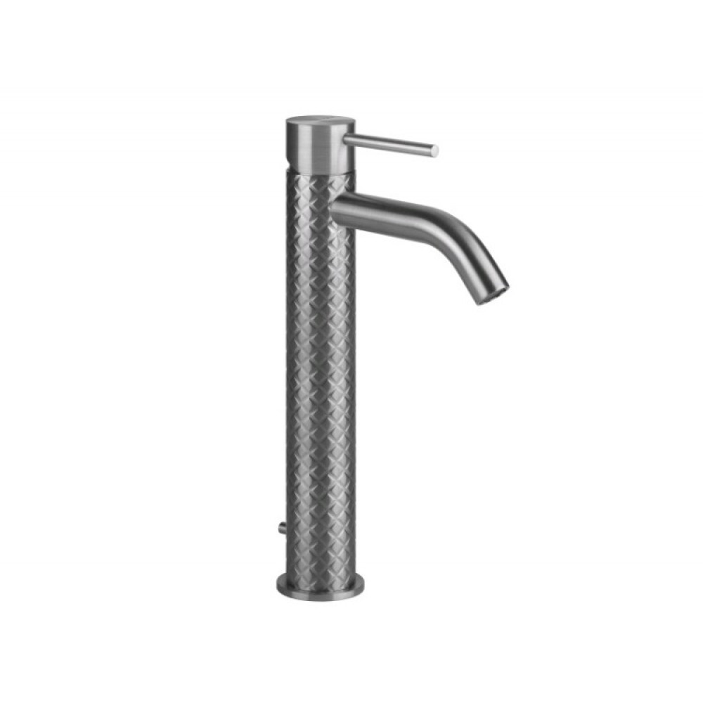 Смеситель для раковины, Gessi, Intreccio, цвет-Steel Brushed