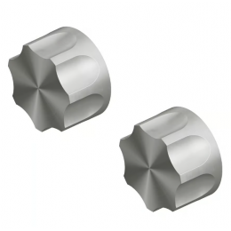 Вентиль, Quadro design, Modo, запорный, 1/2", в комплекте-2 шт, цвет-сталь брашированная