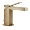 Смеситель для раковины, Gessi, Rettangolo K, цвет-Warm Bronze Brushed PVD