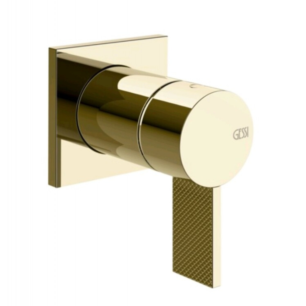 Смеситель для душа, Gessi, Inverso Diamantato, на 1 потребитель, цвет-Brass PVD