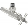 Вентиль, Сунержа, G 1/2" НР х G 1/2" НР, угловой, крест, цвет-сталь (без покрытия)
