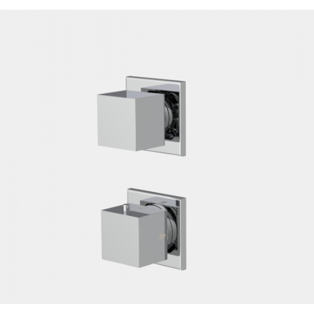 Смеситель для душа, Fima Carlo Frattini, Fimatherm, цвет-брашированный никель