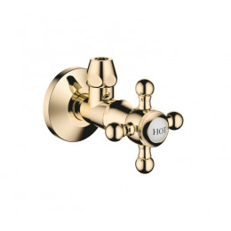 Вентиль, Dornbracht, Madison, угловой, 1/2", HOT, цвет-латунь (Brass, Polished Brass)