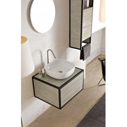 Раковина, Scarabeo, Glam, шгв 400*400*125, отверстия для смесителя-отсутствуют, цвет-белый