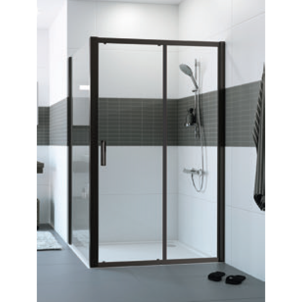 Дверь, Huppe, Design Pure, шв 1393*2000, серебристый глянцевый, цвет стекла-прозрачный