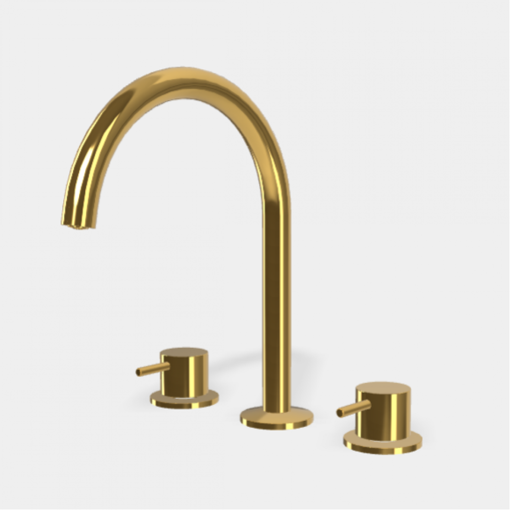 Смеситель для раковины, Fima Carlo Frattini, Spillo Up, цвет-золото