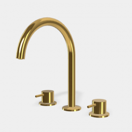 Смеситель для раковины, Fima Carlo Frattini, Spillo Up, цвет-золото