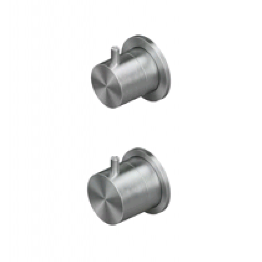 Смеситель для душа, Quadro design, Source, цвет-сталь брашированная