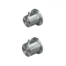 Смеситель для душа, Quadro design, Source, цвет-сталь брашированная