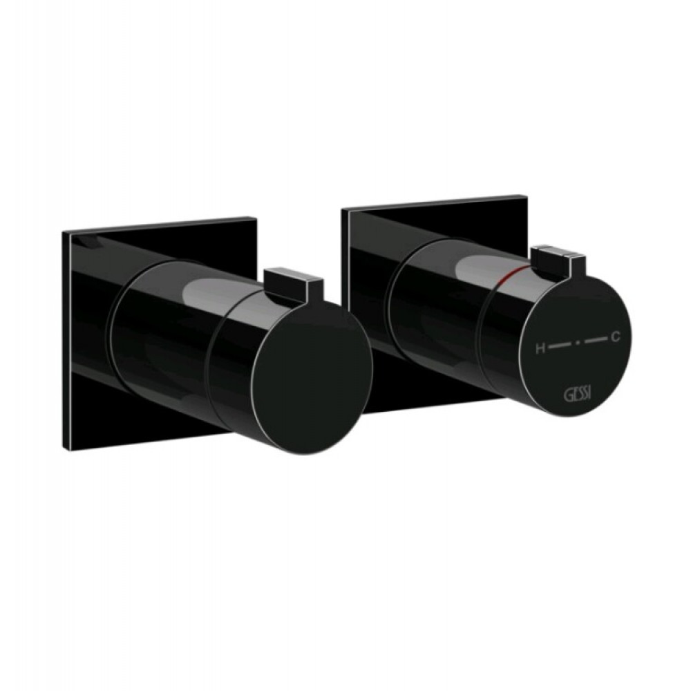 Смеситель для душа, Gessi, Inverso Bath&Shower, на 3 потребителя, цвет-Black Metal PVD