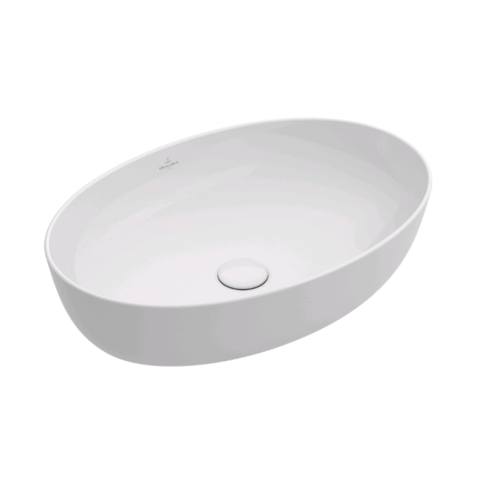 Раковина, Villeroy&Boch, Artis, шгв 610*410*125, отверстия для смесителя-отсутствуют, цвет-альпийский белый