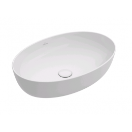 Раковина, Villeroy&Boch, Artis, шгв 610*410*125, отверстия для смесителя-отсутствуют, цвет-альпийский белый