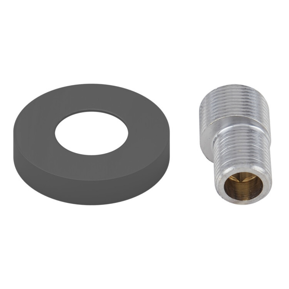 Отражатель, Сунержа, TUBE, с эксцентриком, материал-нержавеющая сталь, цвет-RAL 7043 транспортный серый B