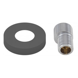 Отражатель, Сунержа, TUBE, с эксцентриком, материал-нержавеющая сталь, цвет-RAL 7043 транспортный серый B