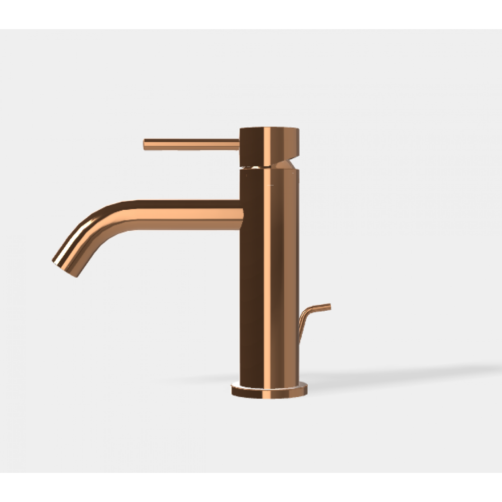 Смеситель для раковины, Fima Carlo Frattini, Spillo Up, цвет-бронза янтарная