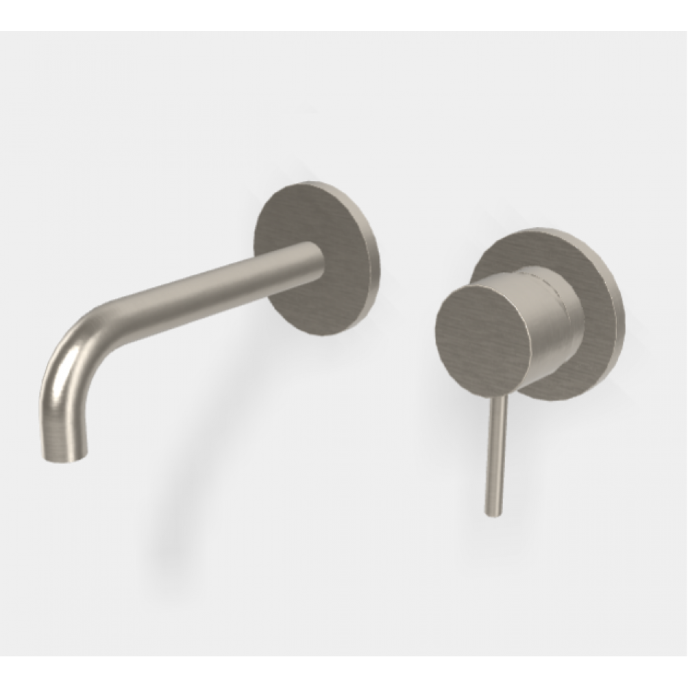 Смеситель для раковины, Fima Carlo Frattini, Spillo Up, цвет-брашированный никель