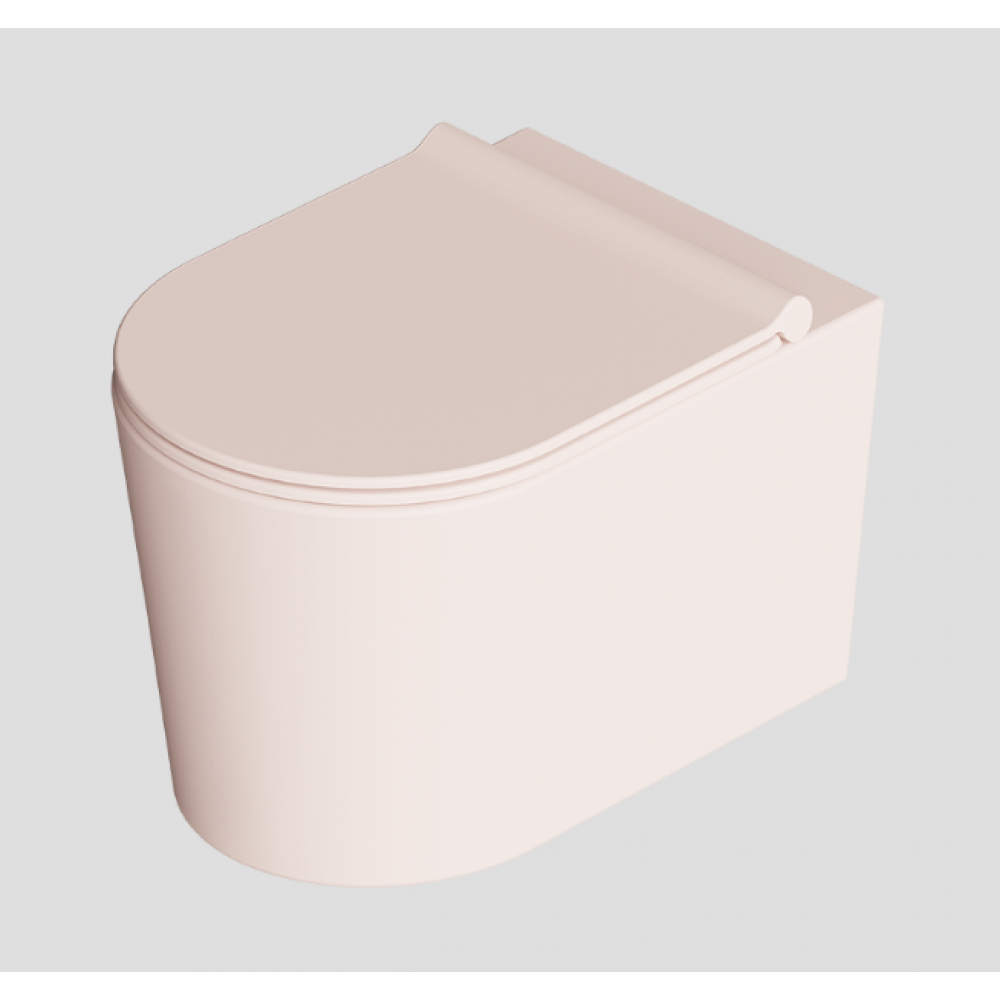 Унитаз, Alice, Form, подвесной, шгв 350*500*375, Aliglaze+, цвет-роза матовый (Rose matt)