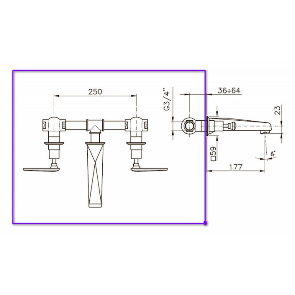 Внутренняя часть, Nicolazzi, назначение-смеситель для раковины, не окрашен