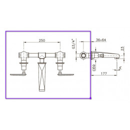 Внутренняя часть, Nicolazzi, назначение-смеситель для раковины, не окрашен