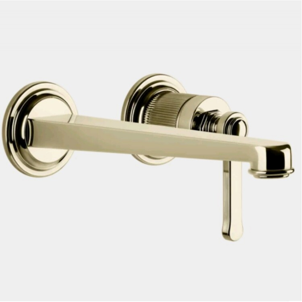 Смеситель для раковины, Gessi, VENTI20, цвет-Brass PVD