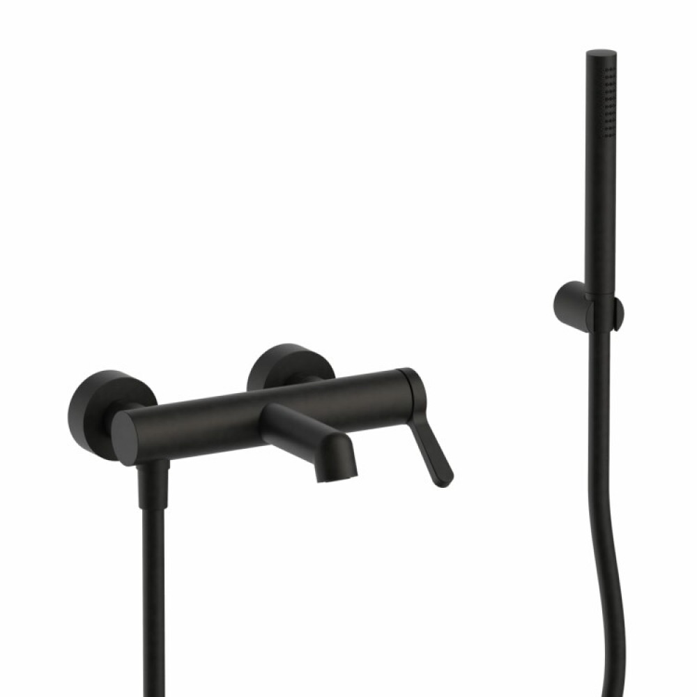 Смеситель для ванны и душа, Fantini, Torino, цвет-Deep Black PVD