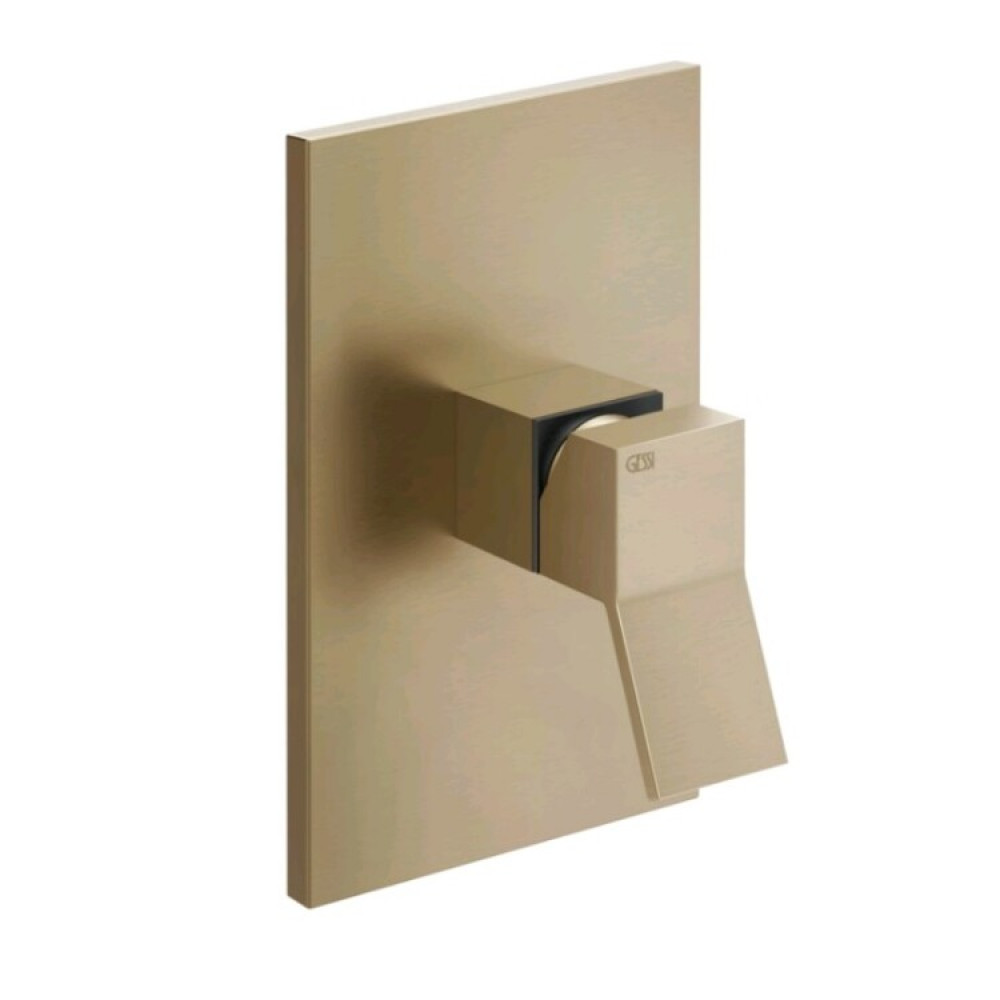 Смеситель для душа, Gessi, Rettangolo K, на 1 потребитель, цвет-Warm Bronze Brushed PVD