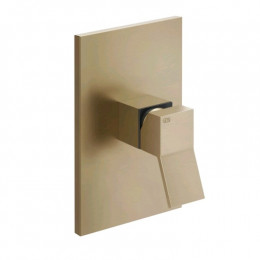 Смеситель для душа, Gessi, Rettangolo K, на 1 потребитель, цвет-Warm Bronze Brushed PVD