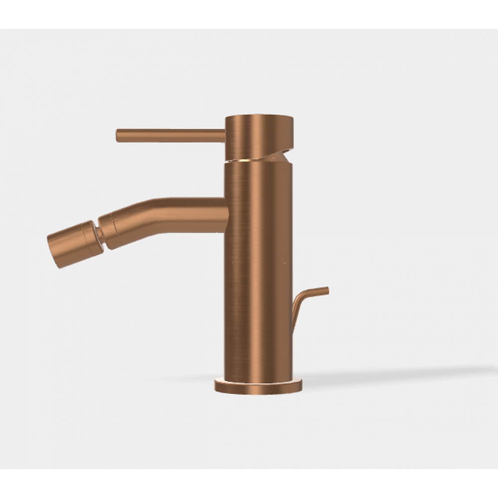 Смеситель для биде, Fima Carlo Frattini, Spillo Up, цвет-бронза брашированная янтарная