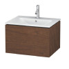 Тумба под раковину, Duravit, L-Cube, шгв 620*481*400, раковина-необходимо заказать, цвет-американский орех