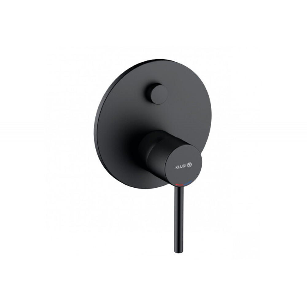 Смеситель для душа, Kludi, BOZZ, на 2 потребителя, цвет-черный матовый