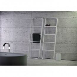 Полотенцедержатель, KNIEF, лестница овальная с полочками, шгв 550*50*1600, цвет-белый матовый