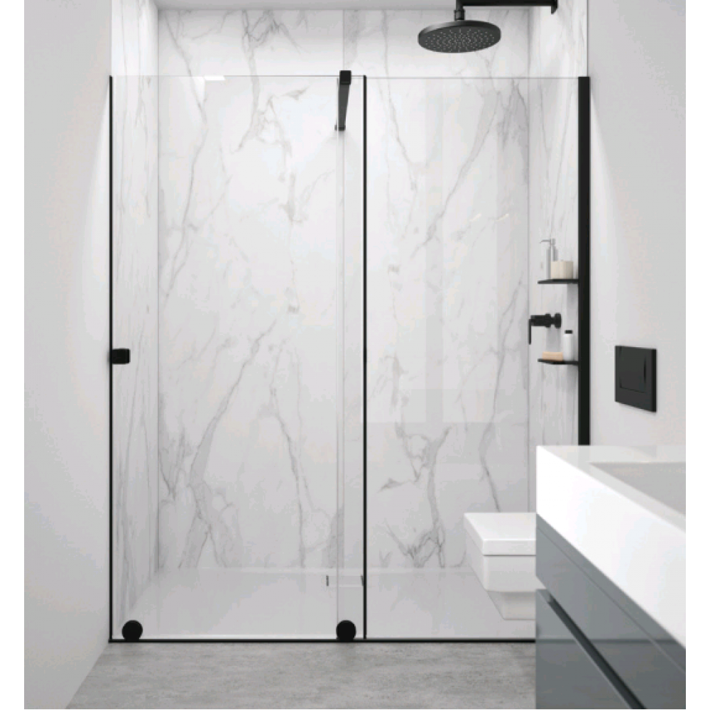 Боковая стенка, Huppe, Xtensa, шв 900*2000, Rose Gold, цвет стекла-прозрачный