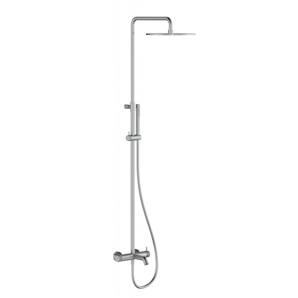 Душевая стойка, Splendy, Relax P, смеситель с фиксированным изливом, цвет-хром