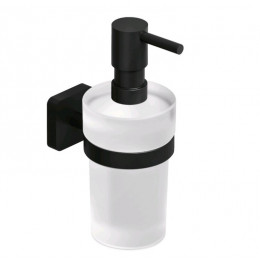 Дозатор для жидкого мыла, Kludi, VELA S, шгв 72*117*180, цвет дозатора-черный матовый