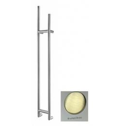 Полотенцесушитель, Margaroli, Arcobaleno, шгв 187*105*1510, Box слева, цвет-Brushed Brass PVD