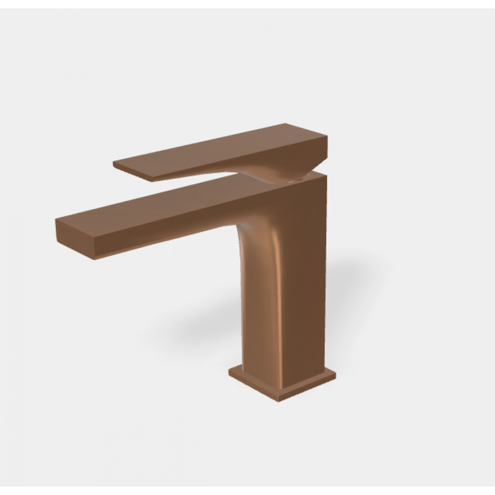 Смеситель для раковины, Fima Carlo Frattini, Zeta, цвет-брашированная янтарная бронза