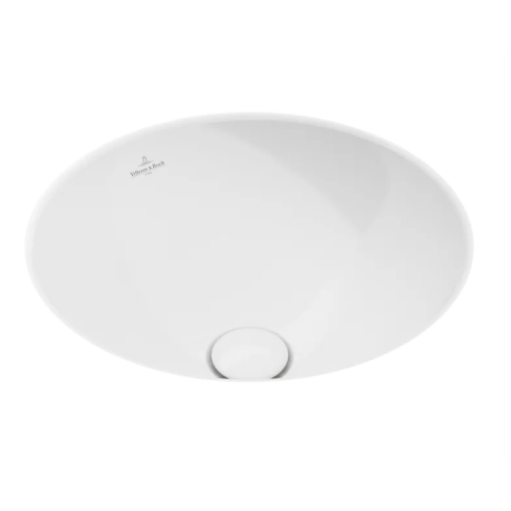 Раковина, Villeroy&Boch, Loop&Friends, шгв 330*330*190, отверстия для смесителя-отсутствуют, CeramicPlus, цвет-альпийский белый