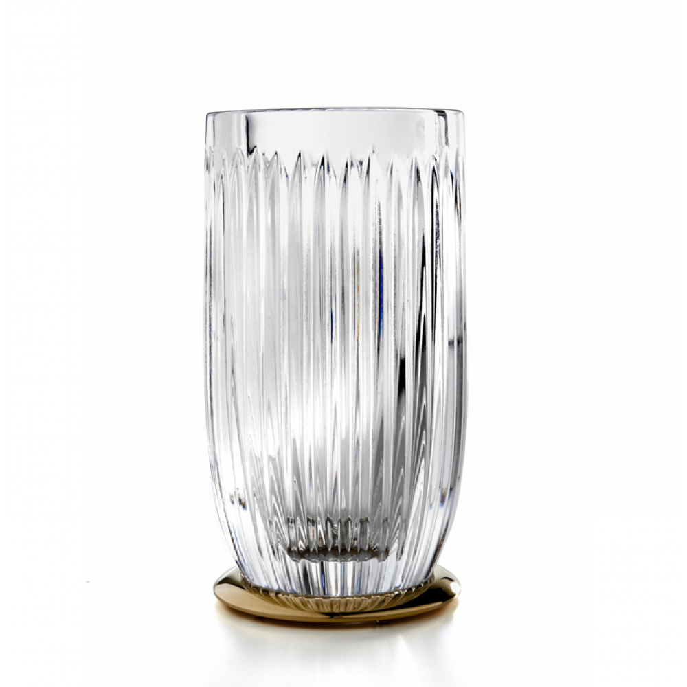 Стакан, 3SC, Elegance, шв 75*145, цвет-прозрачный хрусталь/латунь сатинированная матовая