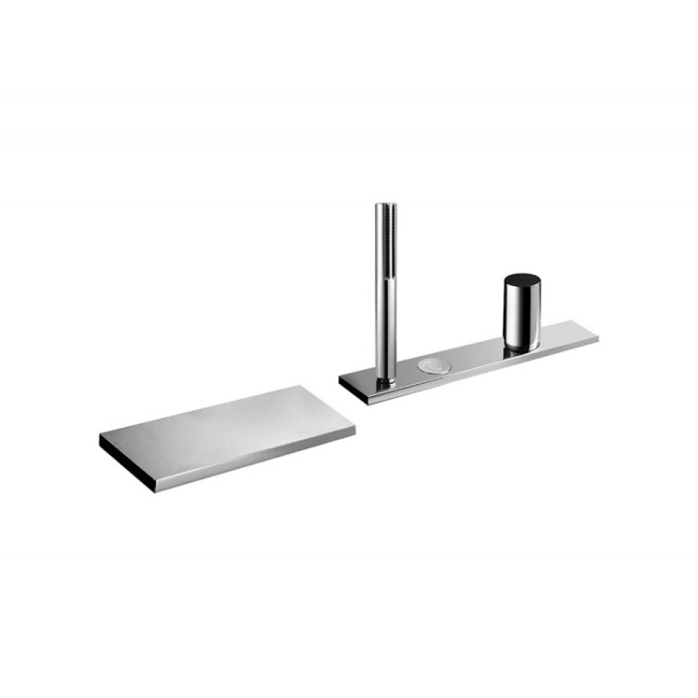 Смеситель для ванны и душа, Fantini, Milano, цвет-матовая натуральная сталь