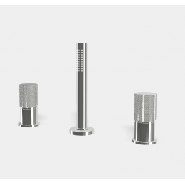 Смеситель для ванны и душа, Fima Carlo Frattini, Spillo Up, G COLLECTION, на 2 потребителя, цвет-хром (ст.арт. F3044/1TNGCR)