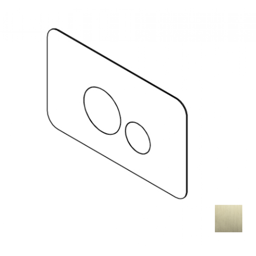 Клавиша смыва, Ritmonio, для унитаза, шгв 260*8*160, цвет-Brushed champagne PVD