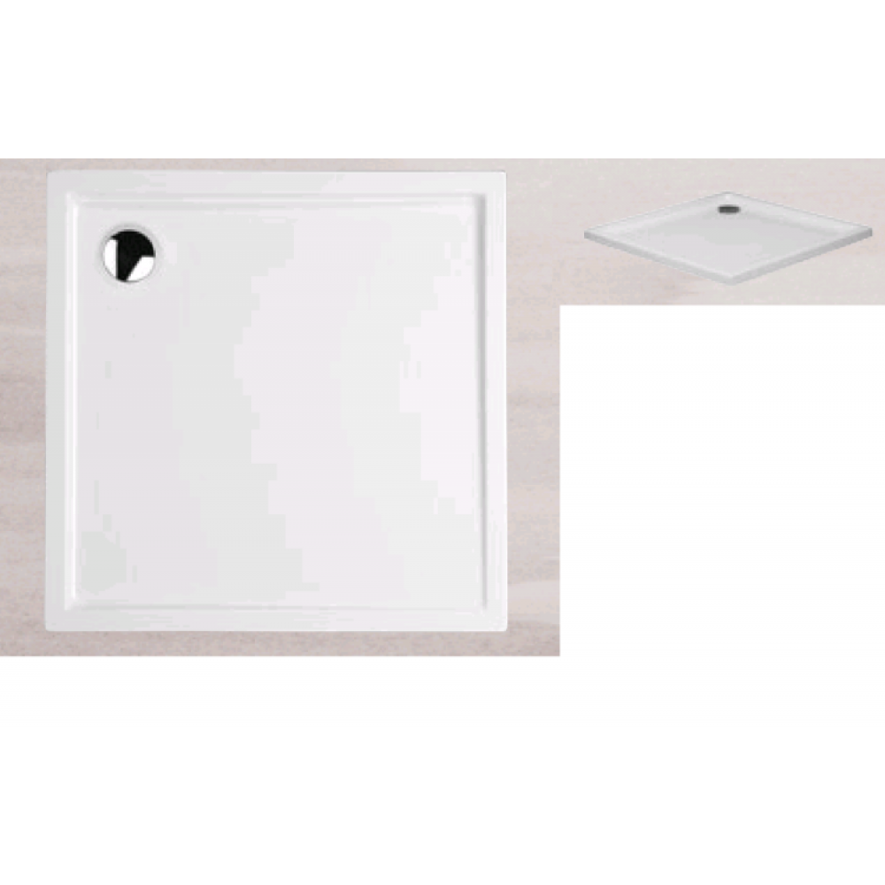 Душевой поддон, Huppe, Streamline, F (Корпус + ножки), шгв 900*900*120, цвет-белый
