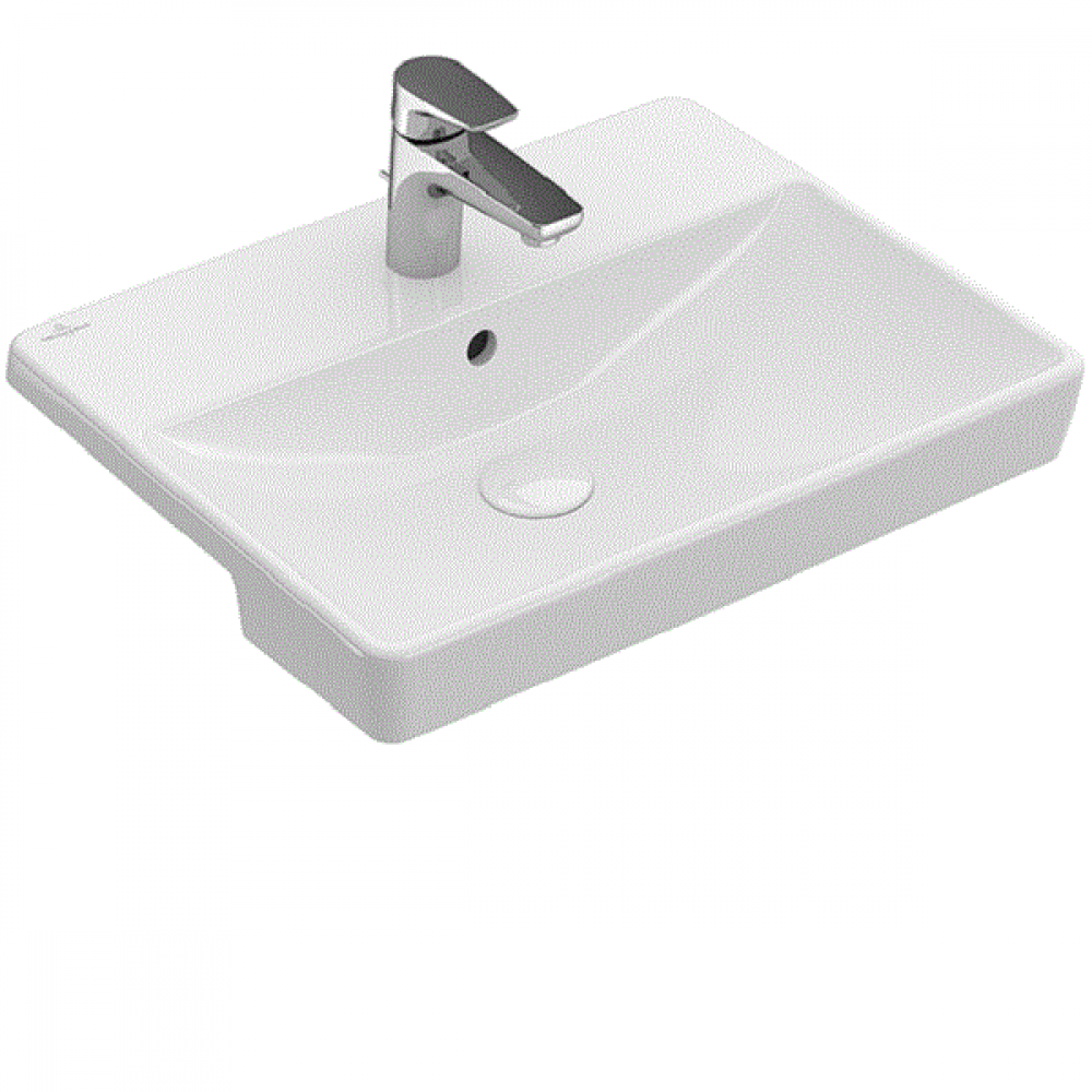 Раковина, Villeroy&Boch, Avento, шг 550*360, CeramicPlus, цвет-альпийский белый