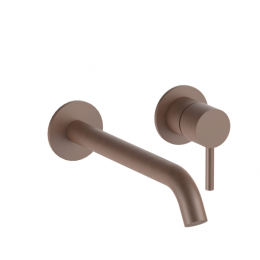Смеситель для раковины, Fantini, Nostromo, цвет-медь матовая PVD
