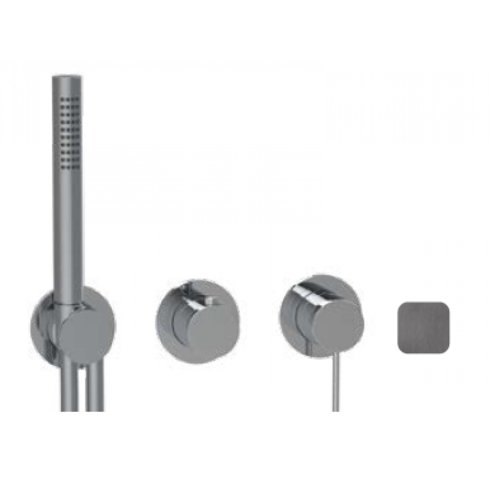 Смеситель для душа, Almar, 316 Stainless Steel, на 2/3 потребителя, цвет-Gun Metal Brushed PVD (Товар заказной, возврату не подлежит)