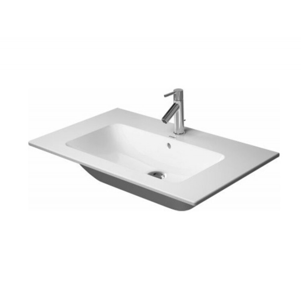 Раковина, Duravit, ME by Starck, шгв 830*490*180, отверстия для смесителя-отсутствуют, цвет-белый