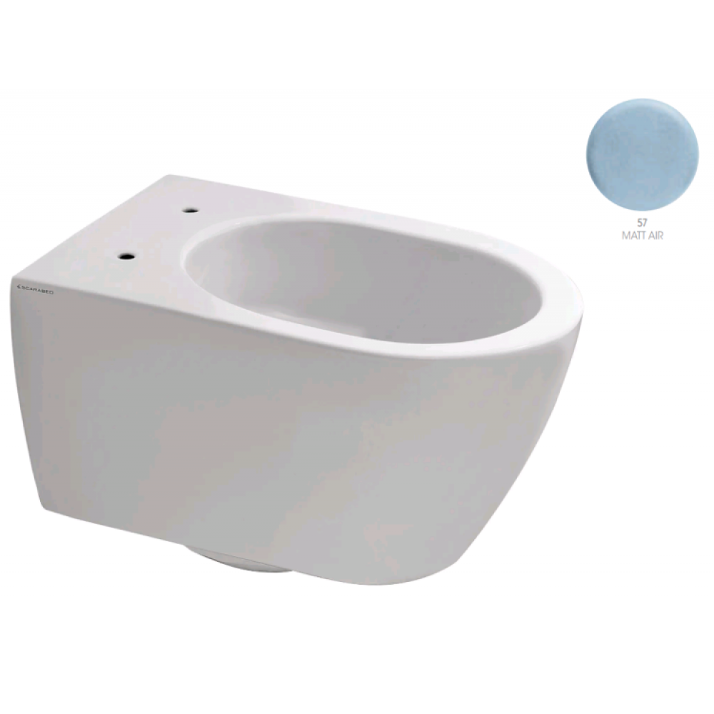 Унитаз, Scarabeo, Glam, подвесной, шгв 360*550*360, цвет-воздух матовый (Air matt)