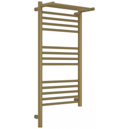 Полотенцесушитель, Сунержа, Богема 3.1, с 1 полкой, шгв 432*215*924, нижнее слева, МЭМ, цвет-золотой шёлк