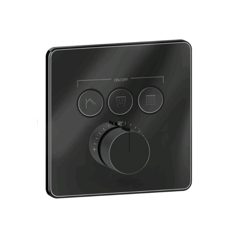 Смеситель для душа, Gessi, HI-FI Comfort, на 3 потребителя, цвет-Black Metal PVD