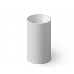 Раковина, DEA Design, Pedestal Basin, шгв 495*495*900, отверстия для смесителя-отсутствуют, цвет-белый матовый